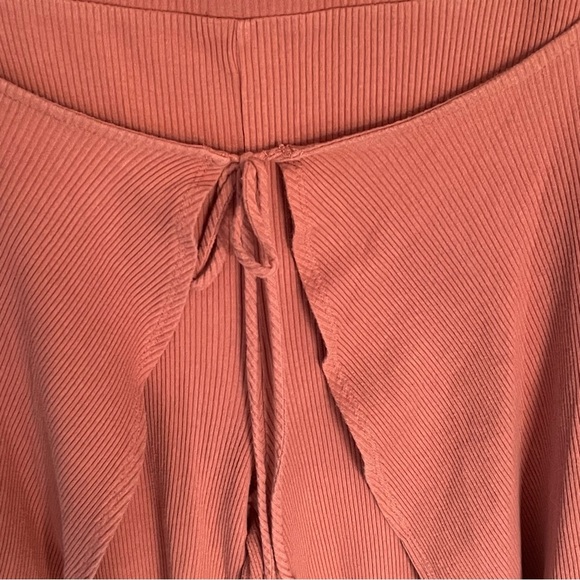 Free People Beach Saturday night ribbed knit wide leg Pants 47272 - Picture 6 of 11